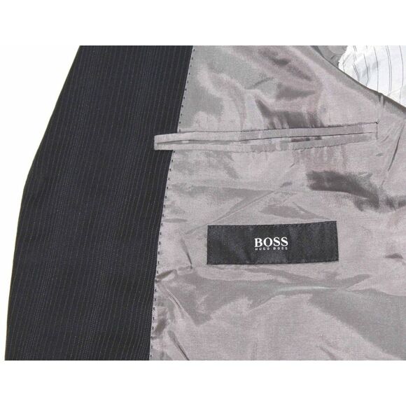 Hugo Boss Rossellini Cinemau 3 Button Superfine 120 Wool Jacket Size 42 Long - Picture 9 of 11